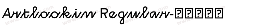 Artlookin Regular字体转换